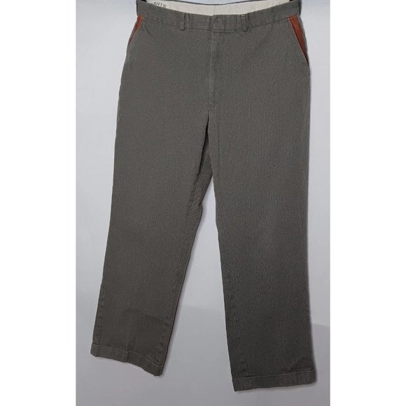 Orvis Other - Vintage Orvis 34x29.5 Canvas Pants Leather Trim Sporting USA Made Green Hunting